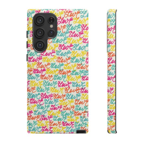 Rainbow Designs Colorful Love Letters On Tough Cases Custom Phone Cases For iPhone Google Pixel and Samsung Series - Image 91