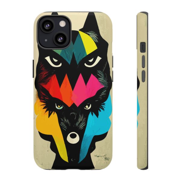 Rainbow Designs Wolf Head On Tough Cases Custom Phone Cases For iPhone Google Pixel and Samsung Series - Image 41