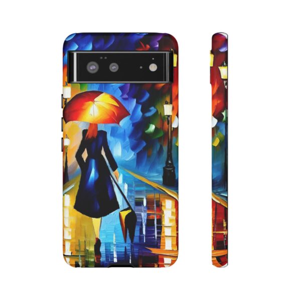 Rainbow Designs Woman With Umbrella On Tough Cases Custom Phone Case For iPhone and Samsung Series - Image 73