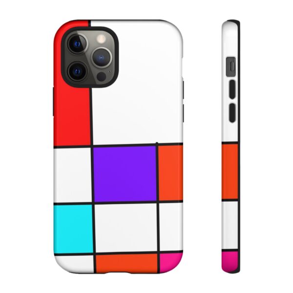 Rainbow Designs Mondrian Art On Tough Cases Custom Phone Cases For iPhone Google Pixel and Samsung Series - Image 35