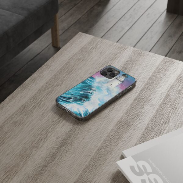 Crashing Waves Clear Case 🌊 for the enchanting iPhone 14! 📱✨ - Image 29