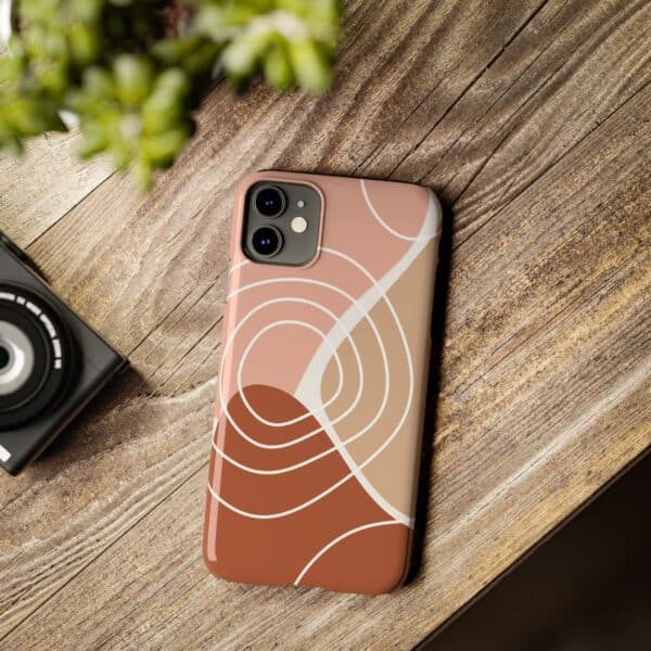 Abstract Color Block With White Circle Slim Phone Cases Case-Mate Custom Phone Cases For iPhone and Samsung Galaxy Models - Image 13