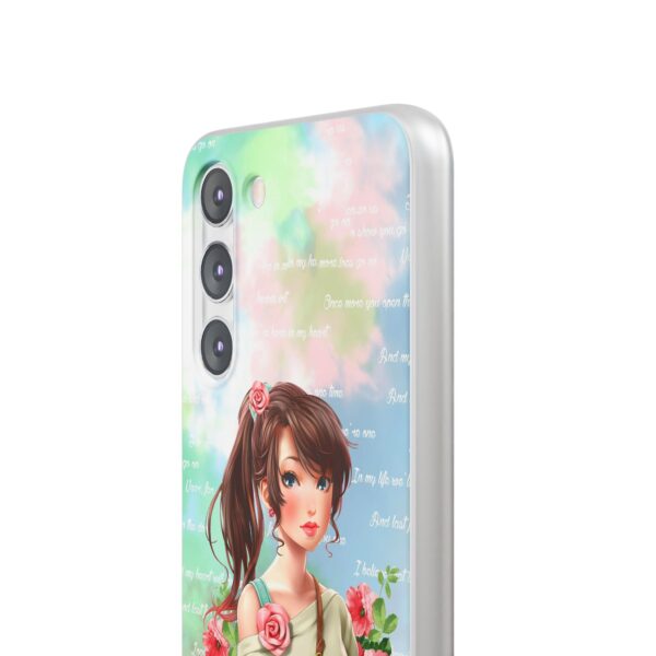 Girl With Flowers Flexi Cases for Samsung and iPhone - Image 218