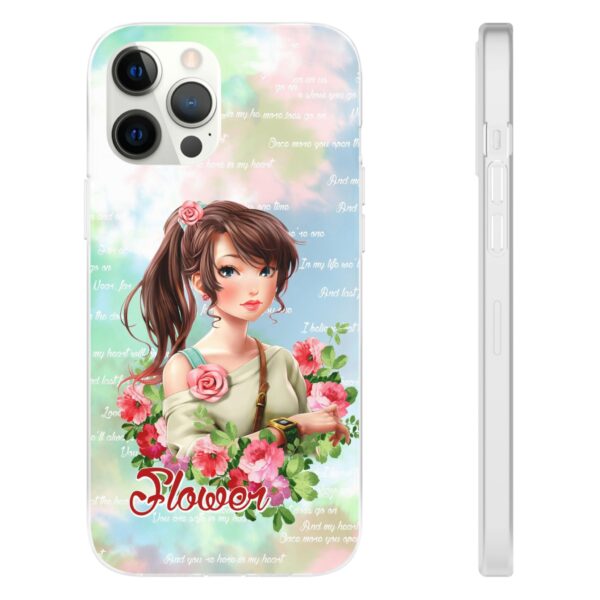 Girl With Flowers Flexi Cases for Samsung and iPhone - Image 52