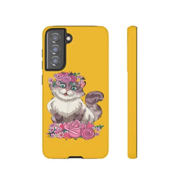 Rainbow Designs Cute Cat On Tough Cases Custom Phone Cases For iPhone Google Pixel and Samsung Series - Image 81