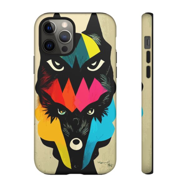 Rainbow Designs Wolf Head On Tough Cases Custom Phone Cases For iPhone Google Pixel and Samsung Series - Image 36