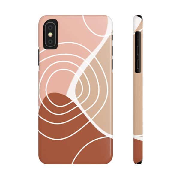 Abstract Color Block With White Circle Slim Phone Cases Case-Mate Custom Phone Cases For iPhone and Samsung Galaxy Models - Image 7