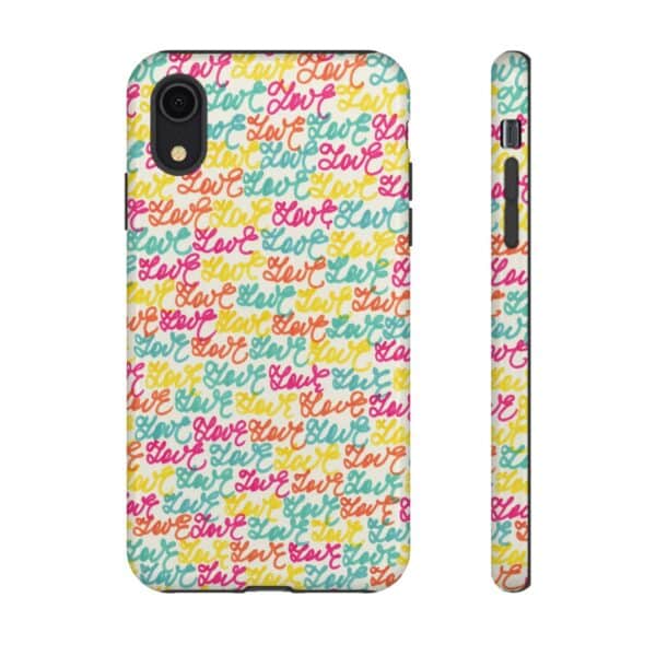 Rainbow Designs Colorful Love Letters On Tough Cases Custom Phone Cases For iPhone Google Pixel and Samsung Series - Image 7