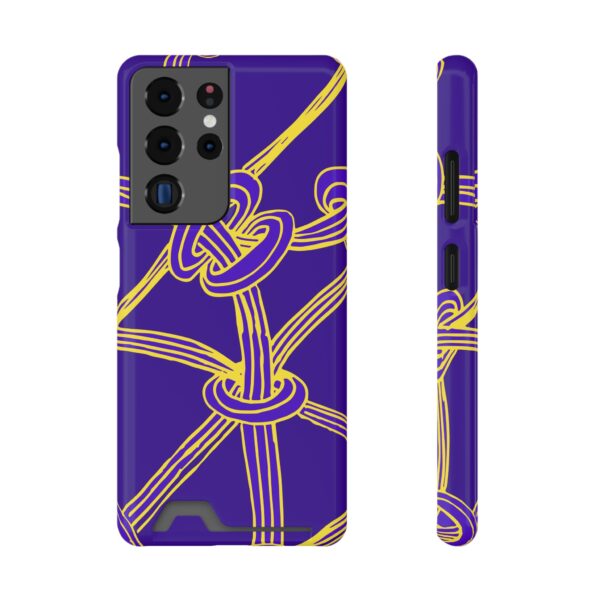 Rainbow Designs Abstract Lines On Phone Case With Card Holder Custom Phone Case For iPhone and Samsung - Image 153