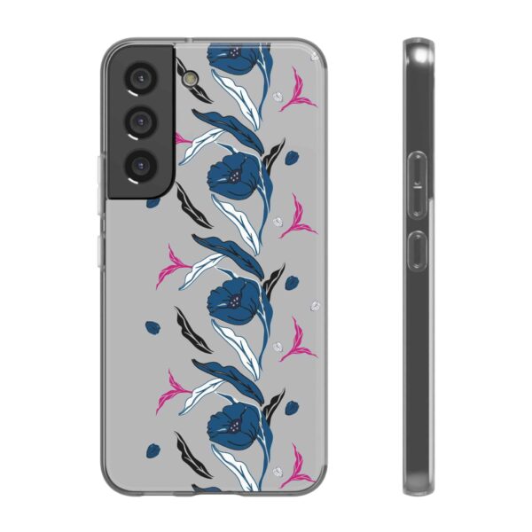 Rainbow Designs Blue Poppies On Flexi Cases Custom Phone Cases For iPhone and Samsung Series - Image 188