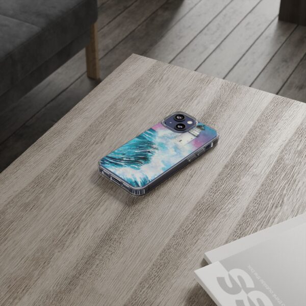 Crashing Waves Clear Case 🌊 for the enchanting iPhone 14! 📱✨ - Image 5