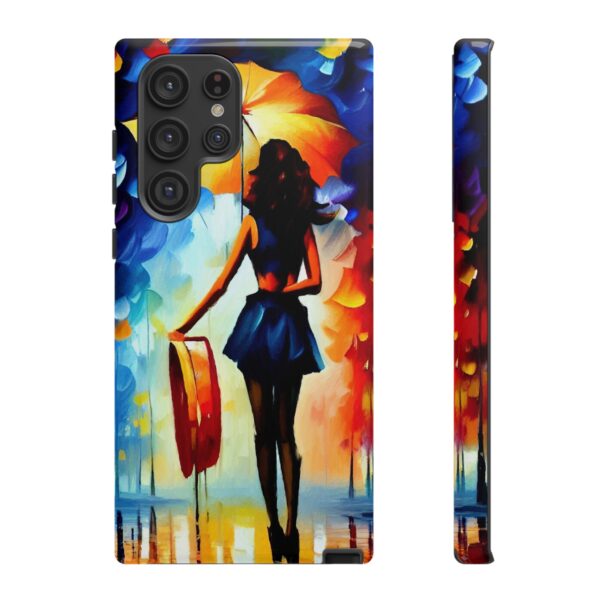 Rainbow Designs Woman With Umbrella On Tough Cases Custom Phone Case For iPhone and Samsung Series - Image 91