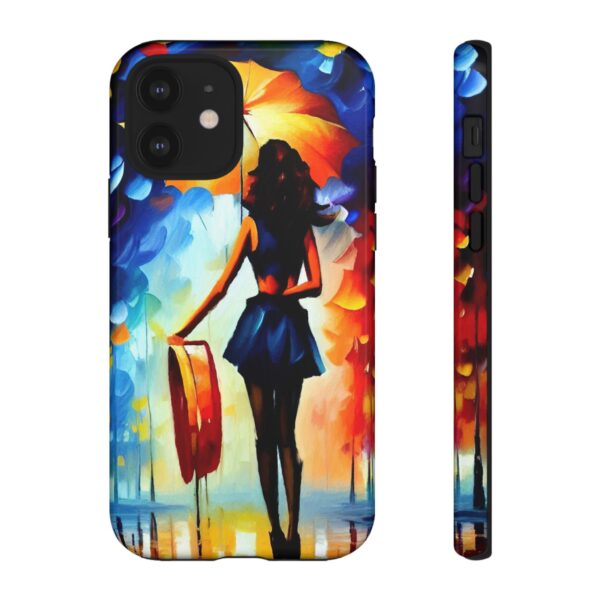 Rainbow Designs Woman With Umbrella On Tough Cases Custom Phone Case For iPhone and Samsung Series - Image 33