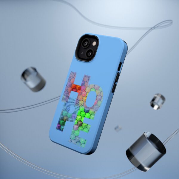 Rainbow Designs "HOPE" On Impact-Resistant Cases For Samsung and iPhone Light Blue - Image 6