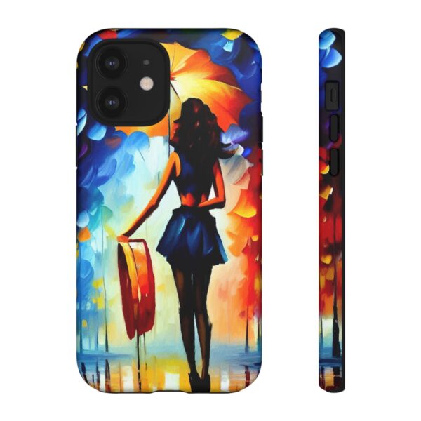 Rainbow Designs Woman With Umbrella On Tough Cases Custom Phone Case For iPhone and Samsung Series - Image 34