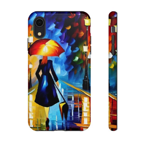 Rainbow Designs Woman With Umbrella On Tough Cases Custom Phone Case For iPhone and Samsung Series - Image 7