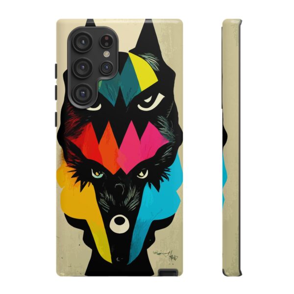 Rainbow Designs Wolf Head On Tough Cases Custom Phone Cases For iPhone Google Pixel and Samsung Series - Image 91