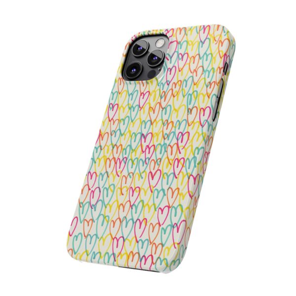 Rainbow Designs Colorful Hearts On Slim Phone Cases Case-Mate Custom Phone Cases For iPhone and Samsung Series - Image 40