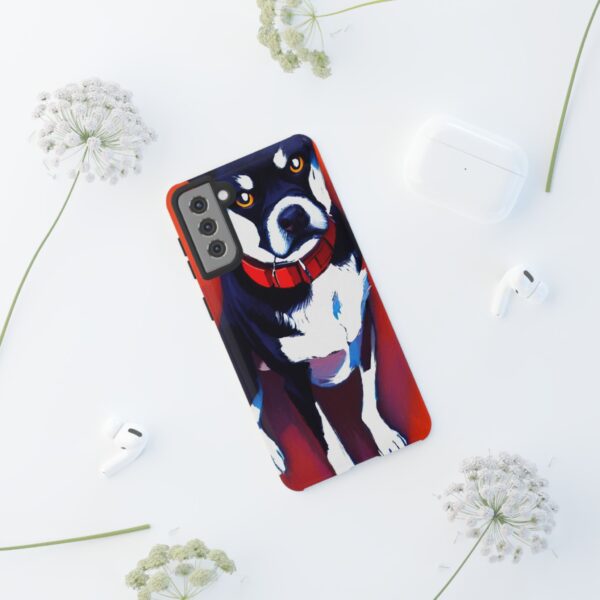 Rainbow Designs Dog Portrait On Tough Cases Custom Phone Cases For iPhone Google Pixel and Samsung Series. - Image 60