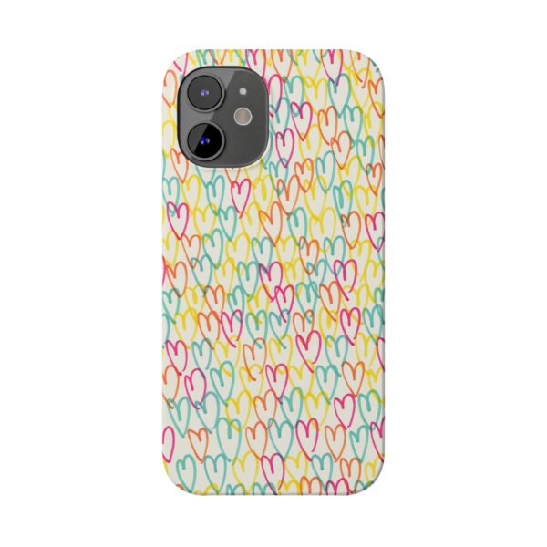 Rainbow Designs Colorful Hearts On Slim Phone Cases Case-Mate Custom Phone Cases For iPhone and Samsung Series - Image 43