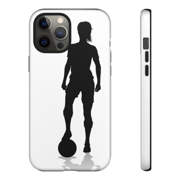 Silhouette Football Player Women Tough Cases Custom Phone Cases For iPhone Google Pixel and Samsung Series - Image 31