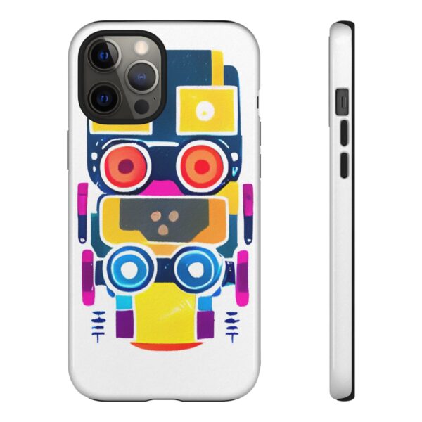 Rainbow Designs Robot On Tough Cases Custom Phone Cases For iPhone Google Pixel and Samsung Series - Image 37