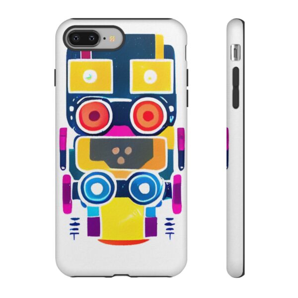 Rainbow Designs Robot On Tough Cases Custom Phone Cases For iPhone Google Pixel and Samsung Series - Image 4