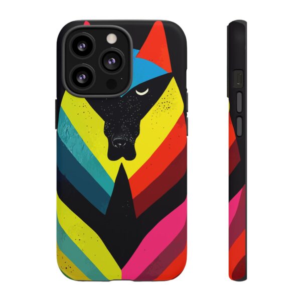 Rainbow Designs Wolf Head On Tough Cases Custom Phone Cases For iPhone Google Pixel and Samsung Series. - Image 49