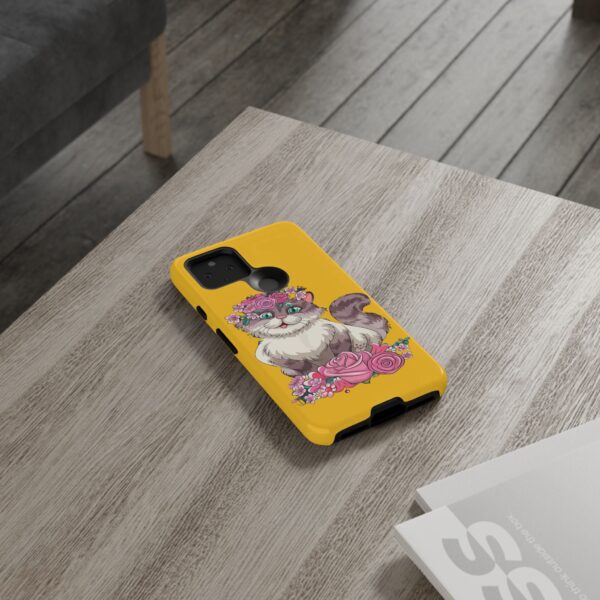 Rainbow Designs Cute Cat On Tough Cases Custom Phone Cases For iPhone Google Pixel and Samsung Series - Image 68