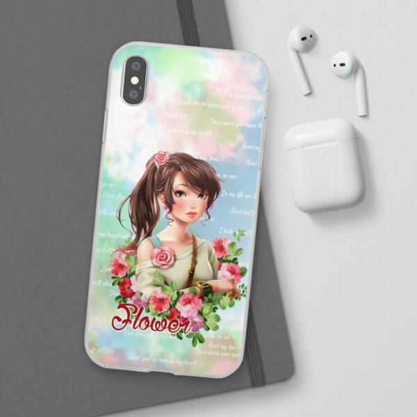 Girl With Flowers Flexi Cases for Samsung and iPhone - Image 109