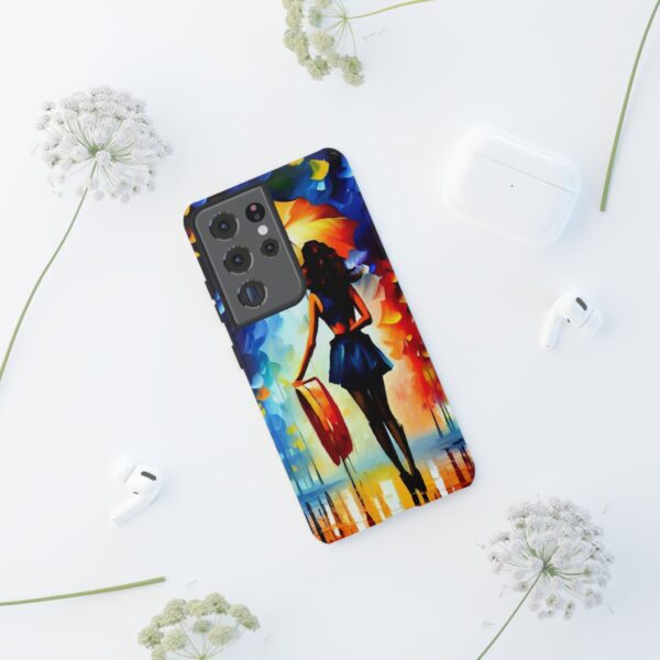 Rainbow Designs Woman With Umbrella On Tough Cases Custom Phone Case For iPhone and Samsung Series - Image 64