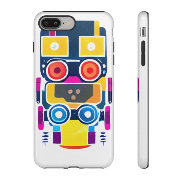 Rainbow Designs Robot On Tough Cases Custom Phone Cases For iPhone Google Pixel and Samsung Series - Image 3