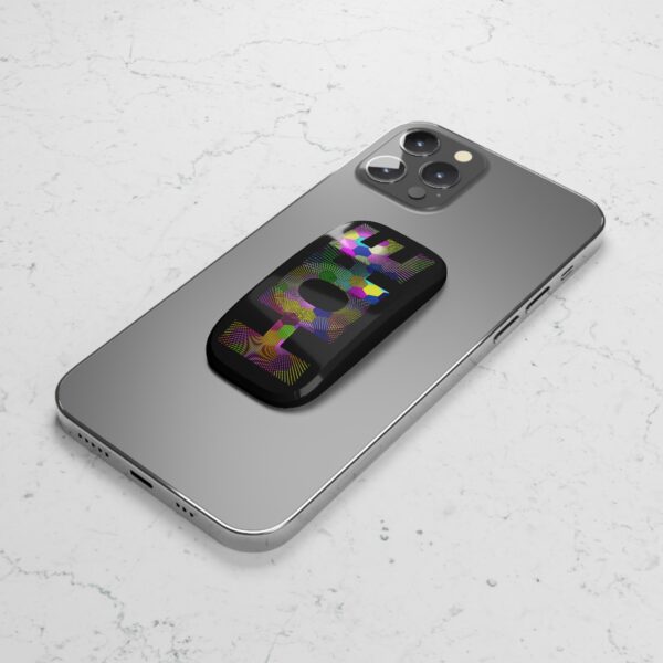 Rainbow Designs "HOPE" On Phone Click-On Grip Black - Image 4