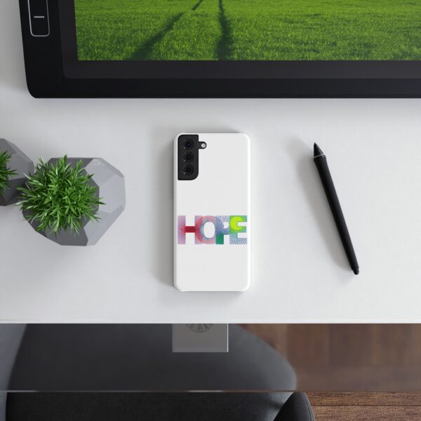 Rainbow Designs "HOPE" On Slim Snap Case For Samsung Galaxy S 21 Plus - Image 4