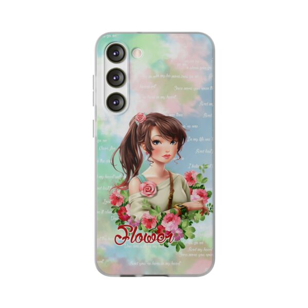 Girl With Flowers Flexi Cases for Samsung and iPhone - Image 217