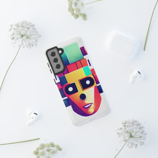 Rainbow Designs Robot On Tough Cases Custom Phone Cases For iPhone Google Pixel and Samsung Series - Image 58