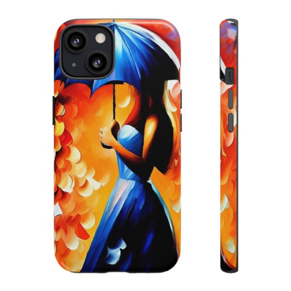 Rainbow Designs Woman With Umbrella On Tough Cases Custom Phone Case For iPhone and Samsung Series - Image 39