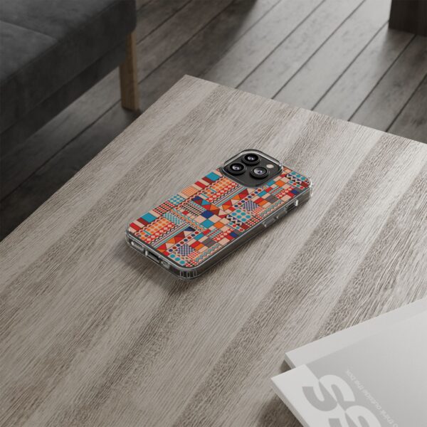 Patchwork Pattern Clear Cases For iPhone and Samsung - Image 8