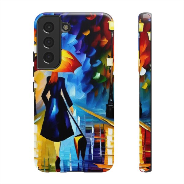 Rainbow Designs Woman With Umbrella On Tough Cases Custom Phone Case For iPhone and Samsung Series - Image 83