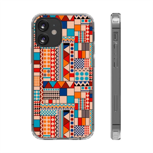 Patchwork Pattern Clear Cases For iPhone and Samsung - Image 25