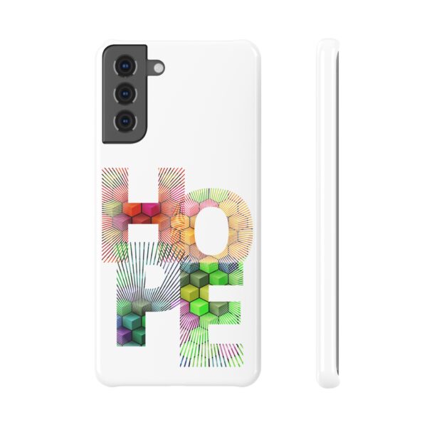 Rainbow Design "HOPE" On Slim Snap Case For Samsung - Image 3