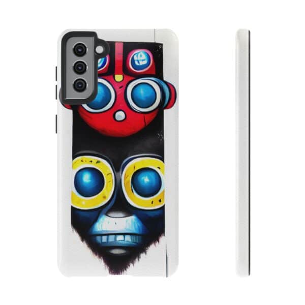Rainbow Designs Robot On Tough Cases Custom Phone Cases For iPhone Google Pixel and Samsung Series - Image 59