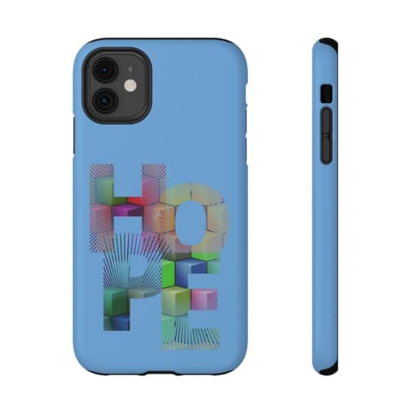 Rainbow Designs "HOPE" On Impact-Resistant Cases For Samsung and iPhone Light Blue - Image 33