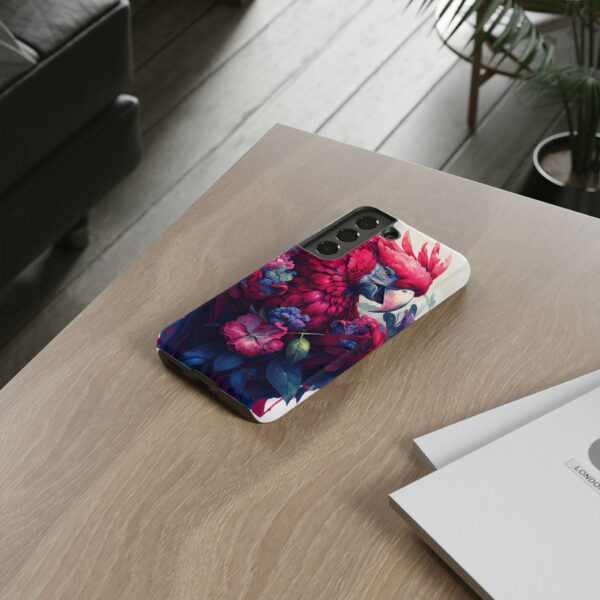 Rainbow Designs Strange Parrot On Tough Cases Custom Phone Cases For iPhone Google Pixel and Samsung Series - Image 4