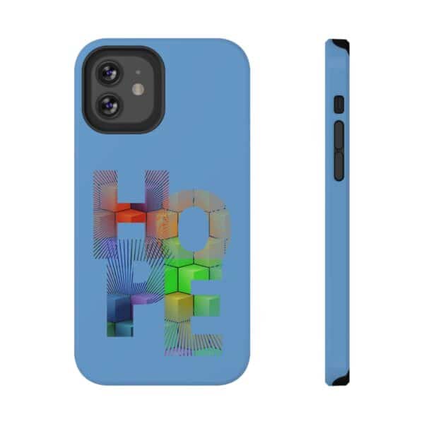 Rainbow Designs "HOPE" On Impact-Resistant Cases For Samsung and iPhone Light Blue - Image 43