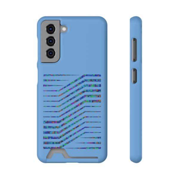 Rainbow Designs On Phone Case With Card Holder For iPhone and Samsung - Image 61