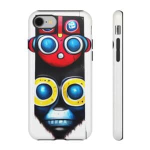 Rainbow Designs Robot On Tough Cases Custom Phone Cases For iPhone Google Pixel and Samsung Series