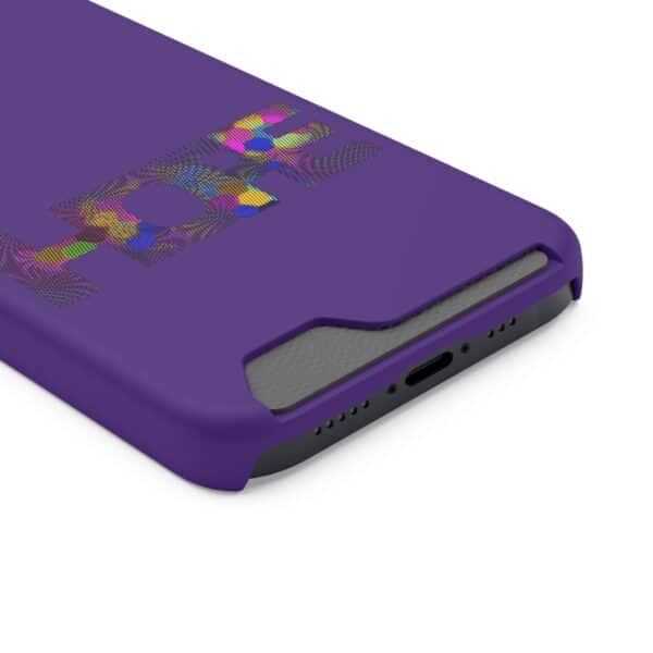 Rainbow Designs "HOPE" On Phone Case With Card Holder For iPhone and Samsung - Image 30