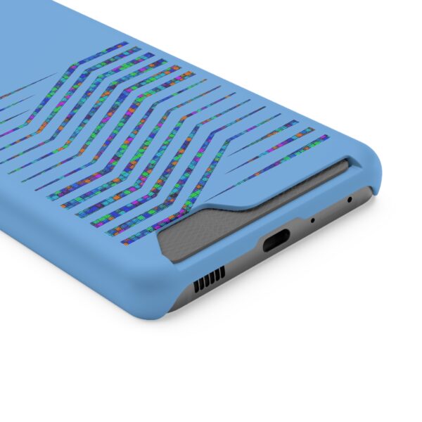Rainbow Designs On Phone Case With Card Holder For iPhone and Samsung - Image 142