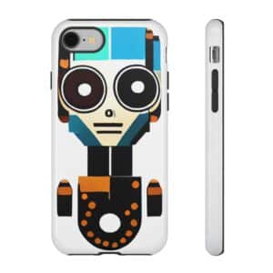 Rainbow Designs Robot On Tough Cases Custom Phone Cases For iPhone Google Pixel and Samsung Series